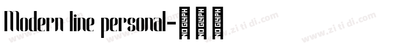 Modern line personal字体转换